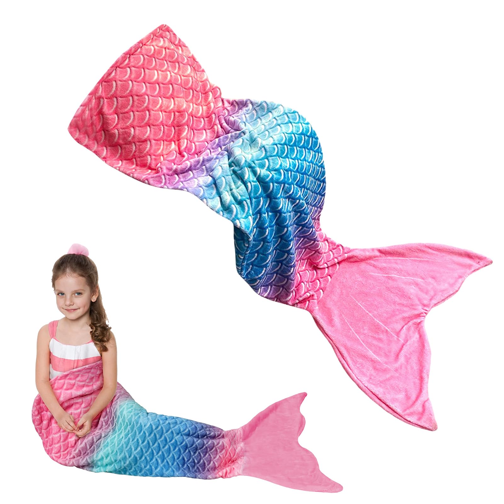 Amazon.co.jp: GIZMAC マーメイドテールブランケット大人用